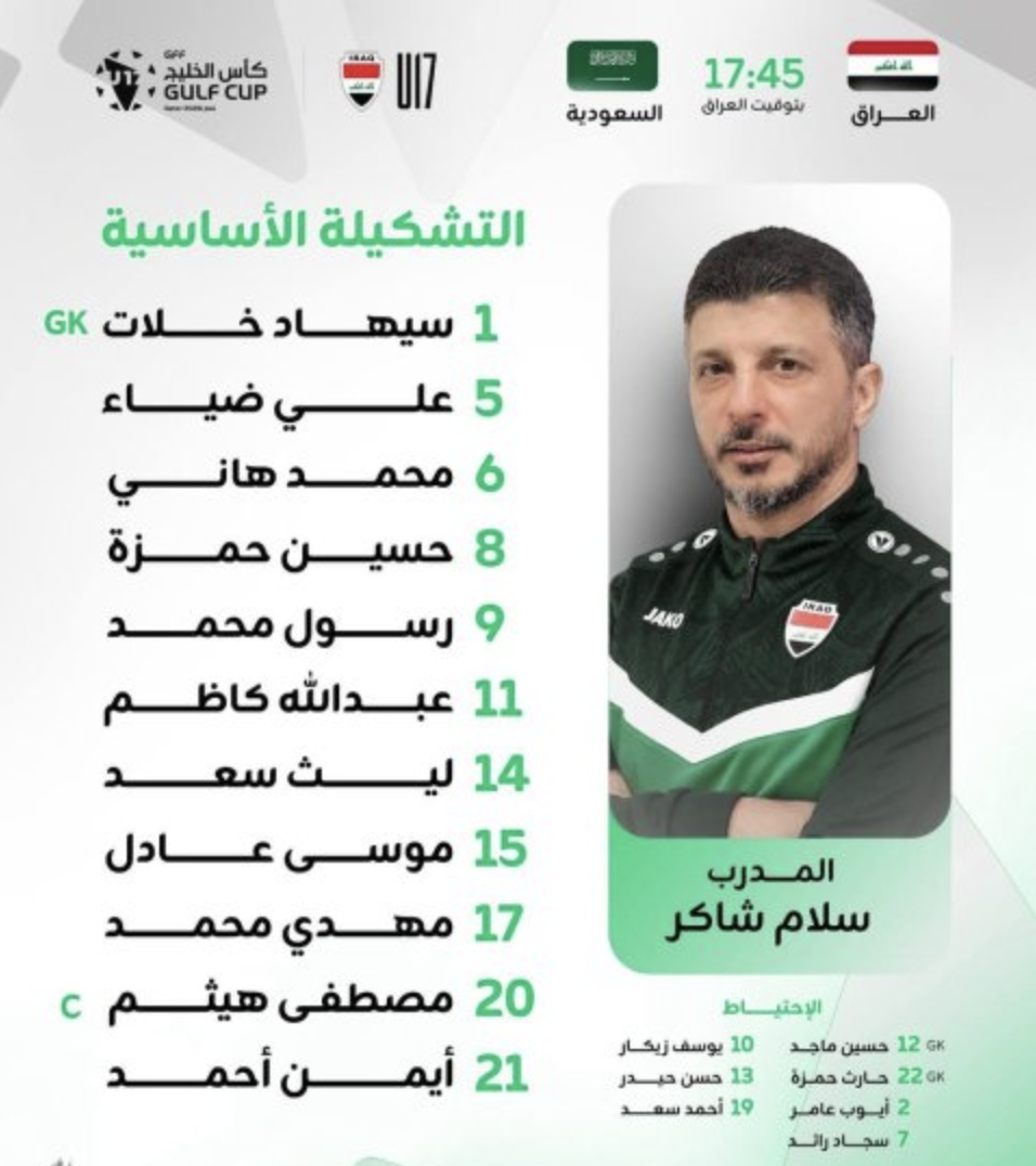 تشكيلة المنتخب